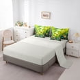 thumbnail image 5 of Homewish Teens Female Men Cartoon Green Frog Bedding Comforter Set 7-Piece,Kawaii Floral Animal King Bedding Sets,Colorful Flowers Ultra Soft Bed Sheets,Luxury Bedroom Decor,Reversible, 5 of 8