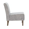 thumbnail image 3 of Linon Lily Slipper Accent Chair, Stone Gray Seashell and Sand Dollar Pattern, 3 of 12