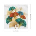 thumbnail image 2 of Kit de pintura por números sobre lienzo, arte al óleo artesanal, imagen de hoja de Ginkgo, decoración del hogar, 40x40cm, 2 of 9