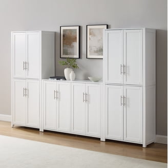Katia 3-Piece Sideboard And Pantry Set Driftwood - Sideboard & 2