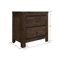 thumbnail image 4 of Wallace & Bay 2-Drawer Nightstand with Rustic Finish And Two Drawers, 4 of 10