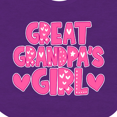 thumbnail image 4 of Inktastic Great Grandpa's Girl Granddaughter Gift Girls Baby Bib, 4 of 4