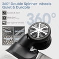 thumbnail image 4 of New York Xpress 20" Carry on Luggage Expandable Spinner Suitcase with Tsa Lock, Lightweight PC Hardside Rolling Suitcase,0028-19, 4 of 9