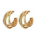 thumbnail image 2 of Jusqu'à 65% de Réduction Boucles d'Oreilles en Forme de C - Multi-Couches Irrégulières Boucles d'Oreilles Cercle Rétro Boucles d'Oreilles Boucle d'Oreille Jewelry sur l'Autorisation, 2 of 2