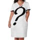 thumbnail image 3 of Question mark Loose Pocket Dress dresses summer Women's skirt, 3 of 7