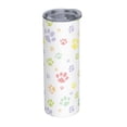 thumbnail image 2 of PAYOHTO cute colorful animals footprints 20 Oz Stainless Steel Mug Tumblers Cup for Men Women Insulated Slim Thin Travel Tumbler, 2 of 7