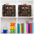 thumbnail image 6 of Yayeee 2 Pack Canvas Storage Basket with Handles for Shelves Fabric Bins Closet Organizer, Black Geometric, 6 of 8
