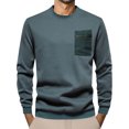 thumbnail image 4 of WILLBEST Crew Neck Sweatshirt for Mens Men's Long Sleeve Trend Loose Casual Round Neck Pullover Hoodie, 4 of 5