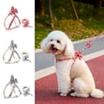 thumbnail image 1 of Visland Pet Harness with Bow , Easy Fit, Adjustable Cat Dog Harness Leash Rope Set - Small, Medium – Stops Pets from Pulling and Choking on Walks, 1 of 8