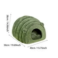 thumbnail image 3 of Pet Cave Bed Covered Cat Bed Puppy Tent House, Warm Sleeping Cave Pet Bed for Cats Small Dogs, Soft Cat Nest with Removable Cushion Washable, Cozy Cave Cat Bed Burrow Dog Bed(S,Brown), 3 of 3