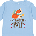 thumbnail image 4 of Inktastic October Favorite Color is Fall Girls Long Sleeve Toddler T-Shirt, 4 of 5