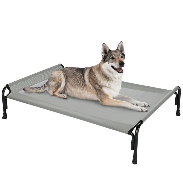 Veehoo Cooling Elevated Dog Bed, Outdoor Raised Dog Cots Bed for Large