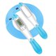 thumbnail image 1 of Cuerda de saltar digital, temporizador para saltar, contador de calorías, temporizador de fitness para gimnasio, cuerda de saltar de alambre, azul, 1 of 5