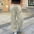 thumbnail image 5 of Women's Pants Casual Womens Pants Green Womens Pants Trouser Style Lounge Pants Women High Waist Wide Leg Pants with Pockets Fall Pants, 5 of 9