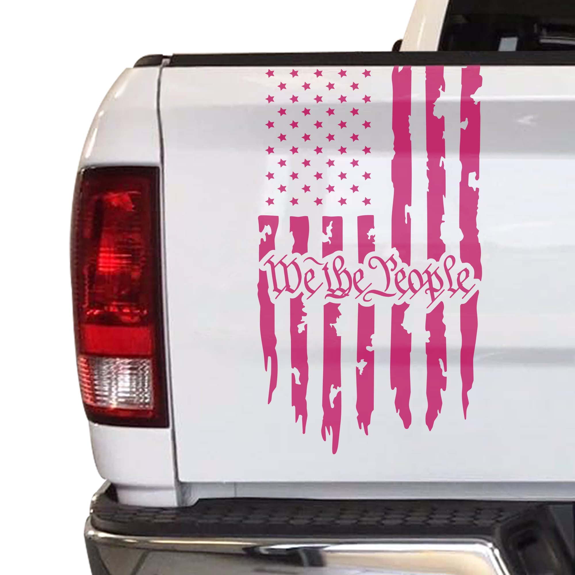 USA Flag Cowgirl Car Bumper Sticker Decal 5'' x 3'' 