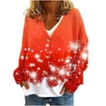 thumbnail image 2 of Mgmyaa Women's Fleece Lined Cardigan Jacket with Christmas Print, Cozy Long Sleeve Button Front Outerwear for Casual Winter Wear, 2 of 5