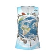 thumbnail image 6 of Sigee World Travel for Women's Workout Tank Top,Running Tank Tops,Sleeveless Gym Clothes, 6 of 8