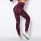 thumbnail image 1 of MKLEKYY Leggings deportivos ajustados de yoga con efecto lavado al agua para mujer, de cintura alta, sin costuras y con efecto ahuecado., 1 of 4