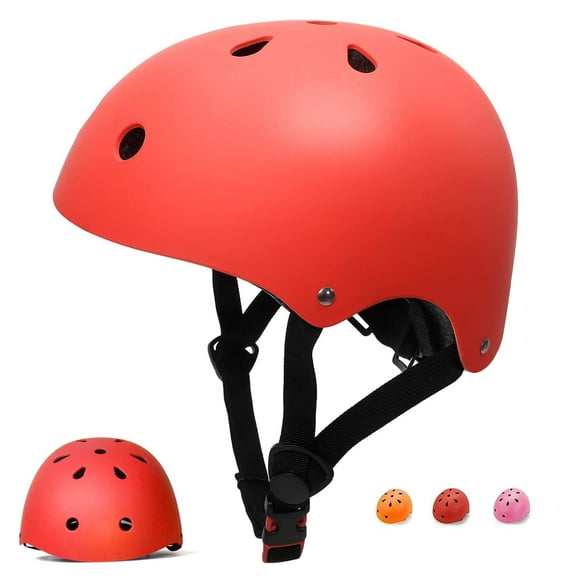 Semfri Kids Bike Helmet Toddler Helmet Ages 3-8 Years Old Boys Girls Helmet Children Red Helmets Adjustable Skateboard Cycling Helmet for Toddler to Youth