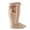 ZB Khaki, variant on Socks Kids Girls' Solid Knee High Stockings Mid Calf Length Princess Socks Beige 3 Years-5 Years