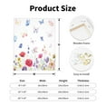 thumbnail image 2 of KLL Meadow flowers with butterfly Print Canvas Wall Art, Canvas Painting Prints Canvas Art Wall Decor Home Decoration for Living Room Bedroom Office, 2 of 6