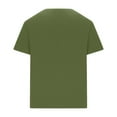thumbnail image 3 of NoxwB Men's Colorblock LOS ANGELES Letter Printed T-Shirts Lighweight Comfy Regular Fit Crewneck Short Sleeve Pullover Tees Casual Fitness Sport Blouse Army Green S, 3 of 5