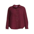 thumbnail image 5 of RealSize Women's Plus Size Corduroy Shacket, 5 of 5