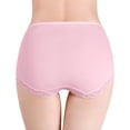 thumbnail image 3 of Women Fashion Solid Mid Waist Lace Comfortable Breathable Underwear Feel Foxy Booster Panties Surprise Underwear Pack for Women Underwear for Women Firm Women plus Size Hi Cut Panties for Women, 3 of 4