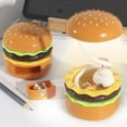 thumbnail image 4 of Hamburger Shaped Rechargeable LED Table Lamp, Multicolor Plastic, Size 15x8.2x8.2cm, with Pencil Sharpener, for Children's Room, Reading, and Decoration, 4 of 9