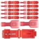 thumbnail image 5 of BRIGHTFUFU Kit de conectores de cable de empalme rápido de 100 piezas, terminales de engarzado eléctrico, conectores de pala aislados macho y hembra para cableado automotriz y marino, 5 of 7