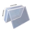 thumbnail image 4 of Kearding Caja de tarjeta ligera y resistente de los pókeres para la caja de tarjeta plástica transparente que lleva fácil de los pókeres Almacenamiento y organización del hogar, 4 of 6