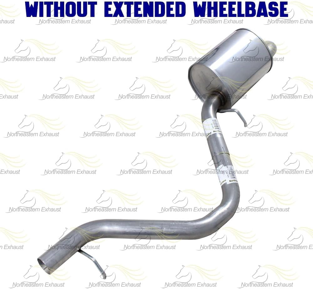 Northeastern Exhaust Stainless Steel Center & Rear Muffler Exhaust System Kit Fits 2004–2005 Isuzu Ascender 4.2L – Direct Fit