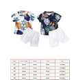 thumbnail image 3 of Hirigin Toddler Kids Baby Boys Clothes Outfits Sets Short Tops T-Shirt + Pants Shorts, 3 of 6