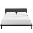 thumbnail image 5 of Modway Luella Solid Wood/Fabric Queen Platform Bed in Walnut/Gray, 5 of 6