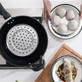 thumbnail image 5 of Yooshoverk Stainless Steel Steamer Basket & Multi Level Rack - Fits Pots, Woks - 3 Leg Design for Even Cooking - Vegetable, Dumpling Prep, 5 of 6