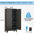 thumbnail image 4 of Erosoei 47.3"H Metal Solid Storage Cainbet with 2 Doors and 3 Adjuctable Shelves, 4 of 6