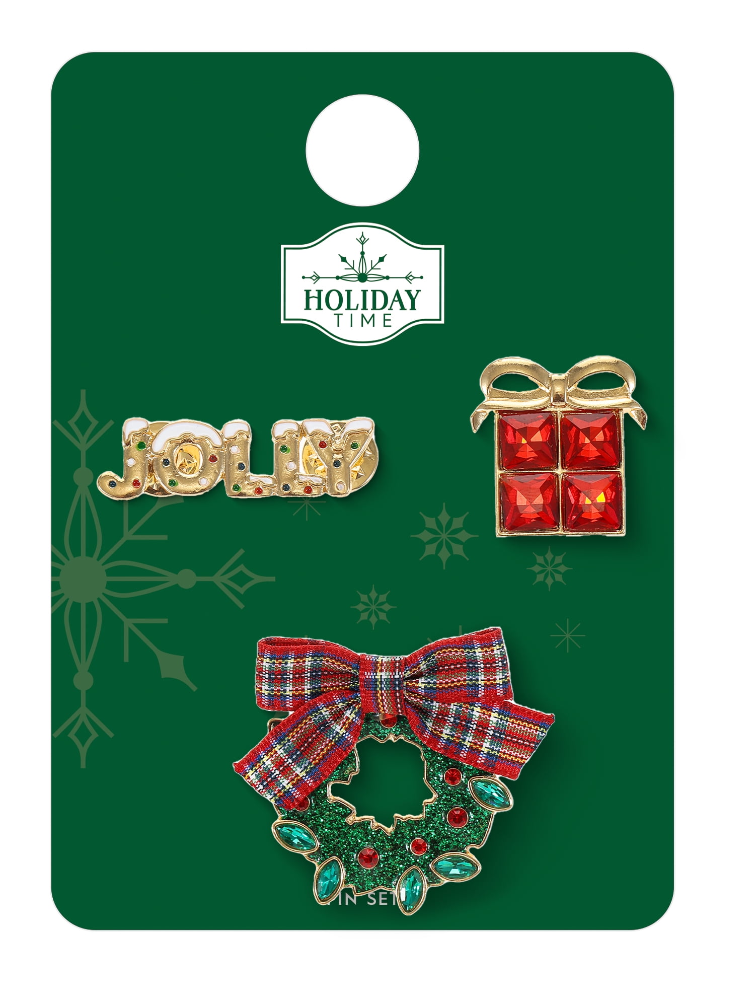 Holiday Time Pin Set, 3 Pieces
