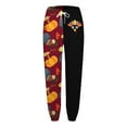 thumbnail image 4 of Xmyrz Womens Casual Pants Winter Comfort Thanksgiving Turkey Printed Stretch Lace Up Sweatpants Vacation Lounge Pants Casual Trouser, 4 of 4