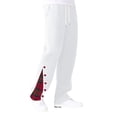 thumbnail image 4 of Fashion Pants for Men Casual Plaid Lounge Pants Elastic Waist Wide Leg Sweatpants with Pockets, White, 2XL, 4 of 8