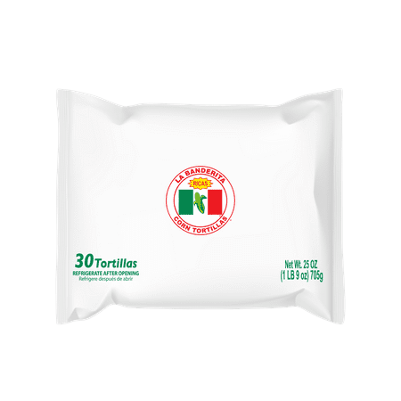 La Banderita Corn Tortillas Especial, 25 oz, 30 Count Paper Bag