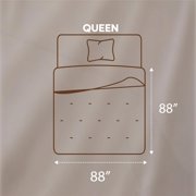 Utopia Bedding Comforters Queen Size, All Season Duvet Insert, Down Alternative Queen Comforter with Corner Tabs, Machine Washable Bed Comforter 88 x 88 Inches (Grey)