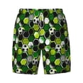 thumbnail image 4 of Lsque Mens Swim Trunks Soccer1 Pattern - Bathing Suit Compression Liner - Beach Swim Shorts Swimwear - (S-3XL) - Stretch Quick Dry -Medium, 4 of 9