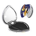 thumbnail image 1 of Pofeuu Garfield for Portable Pocket Makeup Mirror PU Cover Compact Travel Mirror with Normal and Magnifying Double Sided Glass-Round Shape-Heart Shape, 1 of 9