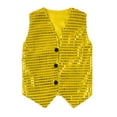 thumbnail image 2 of Alvivi Kids Boys Girls Sequins Vest Jazz Latin Dance Waistcoat Performance Show Top, 2 of 5