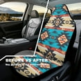 thumbnail image 4 of Yuyamidu Aztec Tribal Car Seat Covers for Front Seat Waterproof Auto Seat Cover Sets Gemoetric Auto Interior Accessories Universal for Cars Truck SUV Van, 4 of 7