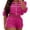 Hot Pink, variant on Telankuip Womens 2 Piece Workout Sets Long Sleeve Cropped Full Zipper Jacket and Drawstring Elastic Waist Jogger Shorts Lightweight Loose Comfy Tracksuit Casual Matching Outfits