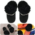thumbnail image 4 of Diekin 1 Pair Warm Plush Shoe Inserts Cozy Fuzzy Winter Shoe Liners Detachable Fluffy Shoe Inserts for Men Women Detachable Fuzzy Hole Shoe Inserts, 4 of 5