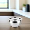 thumbnail image 6 of Milisten Kitchen Condiment Basin Stainless Steel Holding Salad Silver 1 Set 11.71X11.71X5.78in, 6 of 8