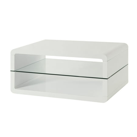 Simple Relax 1perfectchoice White Coffee Table With 2 Shelves Simple Relax 1perfectchoice White Coffee Table With 2 Shelves