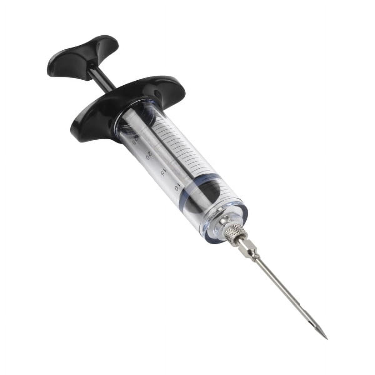 Mainstays Plastic and Stainless Steel Needle Bulb Flavor Injector, 30 ml